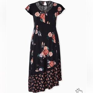 TORRID Midi Studio Knit Asymmetrical Dress